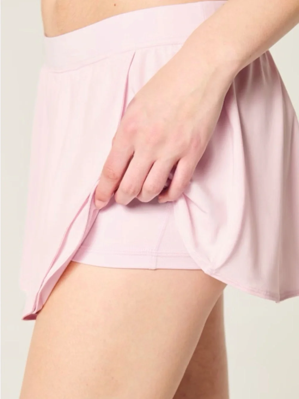 GILLY HICKS PINK BALLET WRAP SKORTIE ELASTIC WAIST ATHLETIC SKORT SZ SMALL - Picture 2 of 8